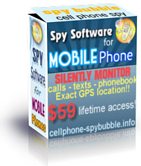 Spybubble mobile phone spy software box.